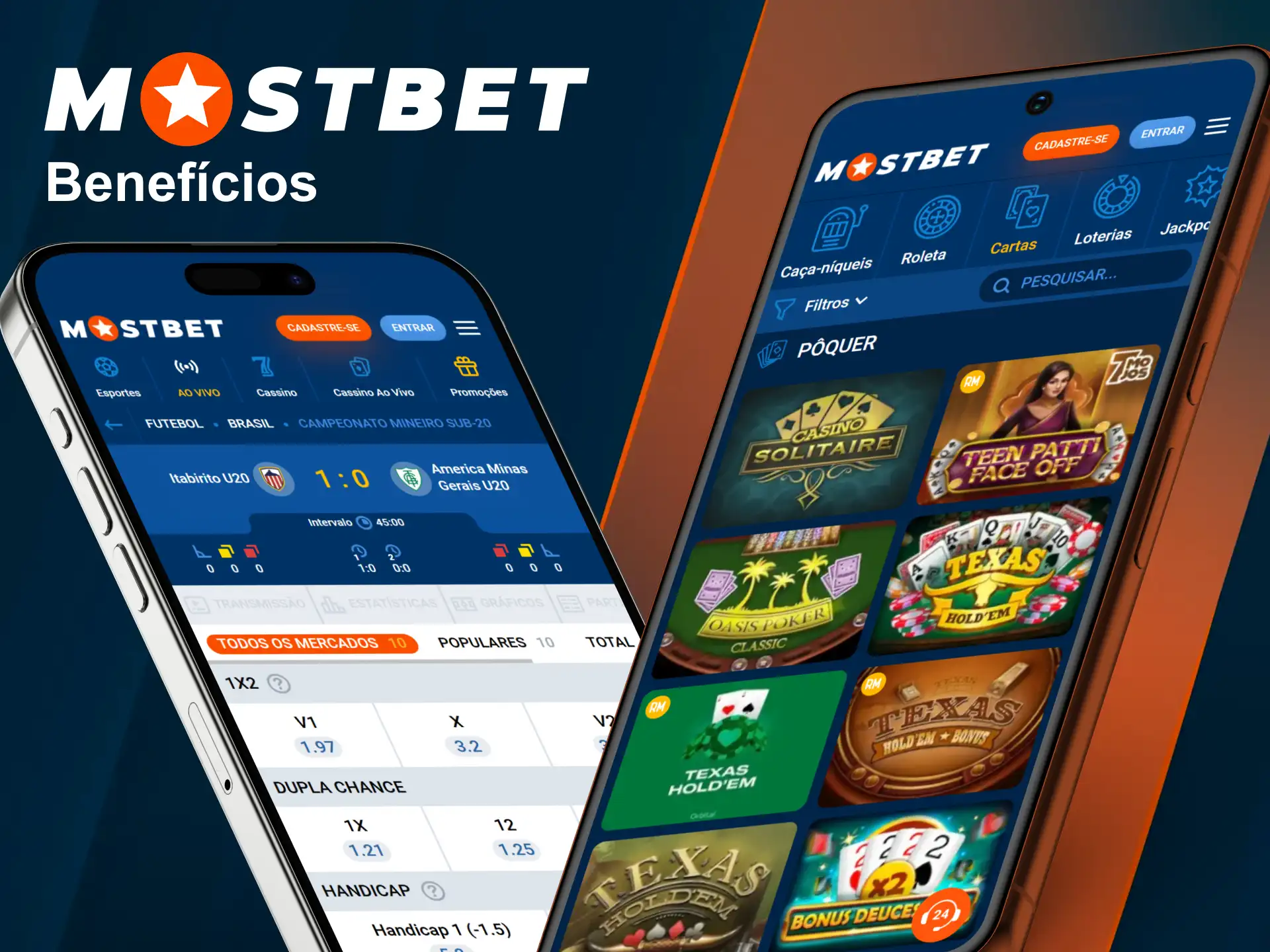 Conheça todos os benefícios de apostar usando a aplicação Mostbet oficial.